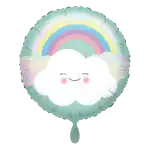 Folienballon 43cm Rainbow & Cloud
