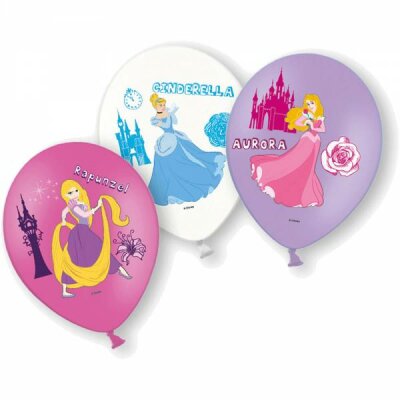 Latexballons Prinzessin 6 Stück sortiert 27,5cm