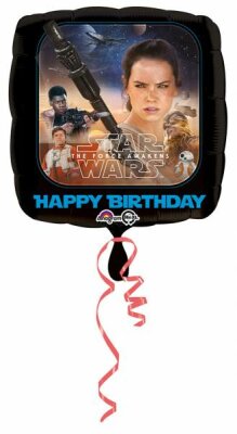 Folienballon Star Wars Happy Birthday Stand. HX