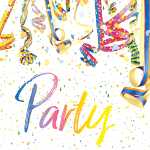 Motivserviette 33x33cm Fasching HOME F. 212059