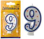Idena Zahlenkerze "9" 4002372083564