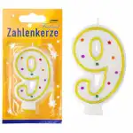 Idena Zahlenkerze "9" 4002372083564