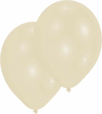 10 Latexballons Creme 27,5 cm