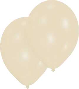 Amscan 10 Latexballons Creme 27,5 cm