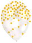 Luftballon Konfetti-Pastell sort. 9901847 6ST 27,5cm