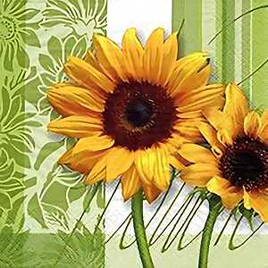 Servietten 24x24cm 20 St. Tournesol Green