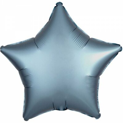 Folienballon Satin Blau Sternförmig, 43 cm