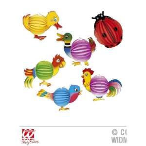 Tierische Laternen 40/50cm, 6 Modelle sort.