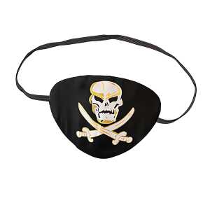 Augenklappe Pirat mit Totenkopf
