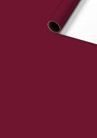 Geschenkpapier 70cmx2m Uni Plain bordeaux - Stewo