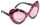 Amscan Spaß-Brille Diva pink/schwarz