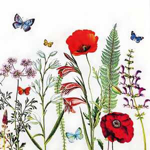 Serviette 33x33cm 20 St.Meadow Bloom