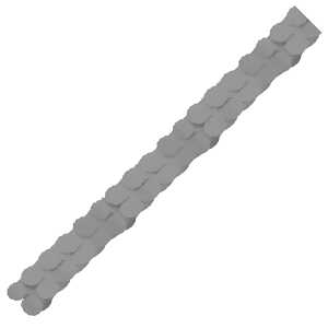 Amscan Papiergirlande 365 cm silber
