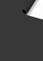 Geschenkpapier 70cmx2m Uni Plain schwarz