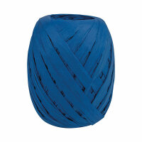 Raffia Bastband Papier blau 30m x 10mm - Präsent