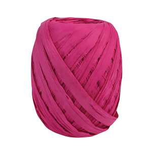 Raffia Bastband Papier magenta 30m x 10mm - Präsent