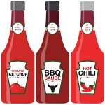 Servietten 33x33cm 20 St. Ketchup