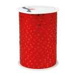 Ringelband metallic Cherie rot 100m x 10mm - mit Herzen,...