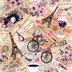 Servietten 33x33cm 20 Stück Voyage à Paris -...