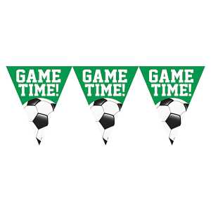 Wimpelkette Fußball Game Time - aus Papier, Amscan