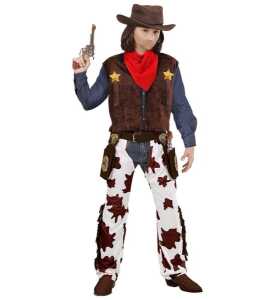 Kinderkostüm Cowboy 4-5 J., Gr. 116, Weste,