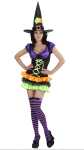Kostüm Glamour-Hexe Gr. S, Kleid und Hut