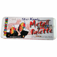 Schminkpalette 12er Kombi 10Farben,2Glitzer,Metall