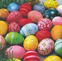 Servietten 20er FSC-Mix 33x33cm Colourful eggs