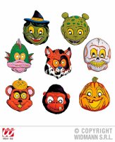 Kindermaske Halloween aus Plastik, 8 Modelle