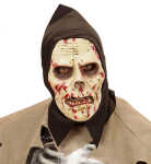 Latexmaske Darkness Zombie, mit Kapuze