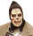 Latexmaske Darkness Zombie, mit Kapuze