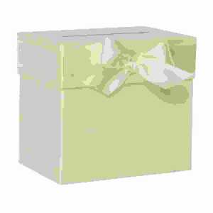 Sammelbox mit Schleife ivory 205x185x130mm