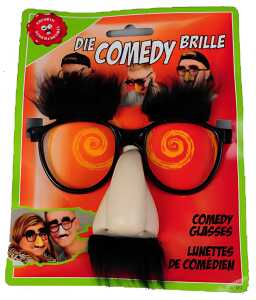 Comedy-Brille mit Nase, Bart und Augenbrauen