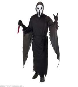 Kostüm Screaming Ghost Gr.XL,Gewand,Gürtel,Maske