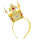 Haarreif mit Minikrone gold, mit Edelsteinen