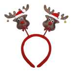 Haarreif Rentier mit Glitzer und Glocken