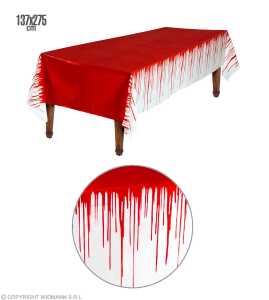 Tischdecke 137 x 275 cm blutig