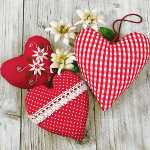 Servietten 20er FSC-Mix 33x33cm Bavarian hearts