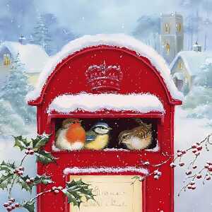 Servietten 24x24cm 20 St. Red Post Box - ti-flair