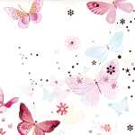 Serviette 25x25cm 20 St.Lovely Butterflie