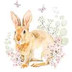 Osterserviette 25x25cm Hase HOME F. 112009