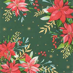Servietten 20er FSC-Mix 33x33cm Traditional - Poinsetta Home Fashion