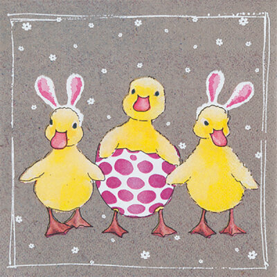 Servietten 20er FSC-Mix 33x33cm Funny Ducklings - Home Fashion