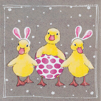 Servietten 20er FSC-Mix 33x33cm Funny Ducklings - Home...