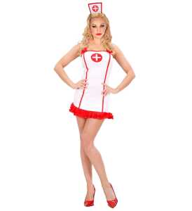 Kostüm Krankenschwester Gr.M, Kleid und Haube