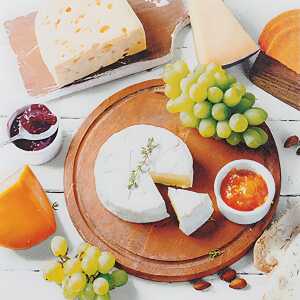 Motivserviette 33x33cm Käse/Brotzeit HOME F. 211947