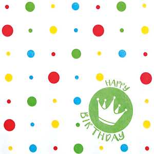 Serviette 33x33cm 20 St. Happy Crown - Home-Fashion