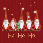Servietten 33x33cm 20 St. Santas singing Ho Ho Ho