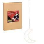LED Dekolicht Mond 50cm warmweiß 6h Timer