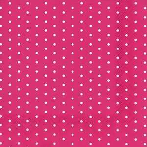 Motivserviette 33x33cm Pünktchen pink HOME F. 211358 3lag